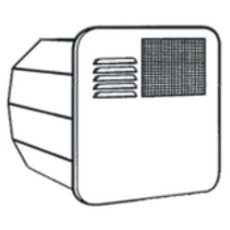 SUBURBAN MANUFACTURING Suburban Water Heater Radius Door; Polar White 6261APW